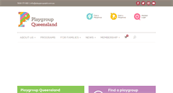 Desktop Screenshot of playgroupqld.com.au